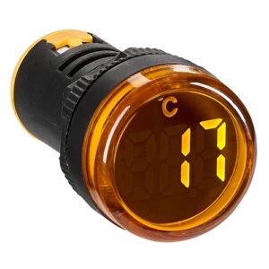 Schrack- Termometru Digital cu Sonda -20…200°C, rotund, galben