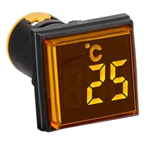 Schrack- Termometru Digital cu Sonda -20...200°C, patrat, galben