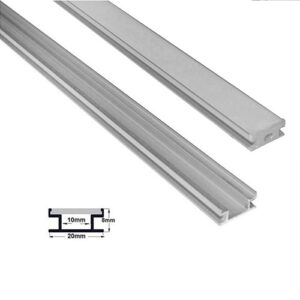 Profil Banda LED  8x20, Aluminiu, cu dispersor mat, incastrat pardoseala (1ml)