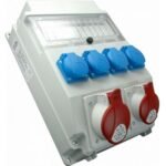 SEZ- Tablou Organizare Șantier 11 module, Priză 2x16A, 5P (3P+N+E) + Schuko 4x16A, 3P, IP54
