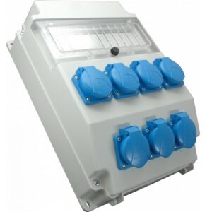 SEZ- Tablou Organizare Santier 11 module, Priza Schuko 7x16A, 3P, IP54