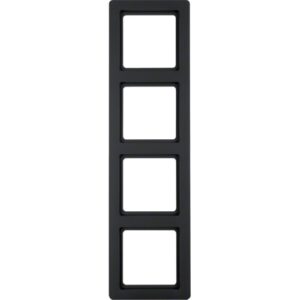 Berker Q.1- Ramă 4 aparate, antracit catifelat