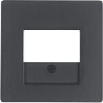 Berker- Tastă Frontală Priză Difuzor/USB, antracit catifelat, Q.1/Q.3/Q.7/Q.9