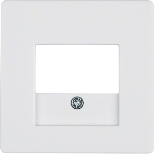 Berker- Tastă Frontală Priză Difuzor/USB, alb polar catifelat, Q.1/Q.3/Q.7/Q.9