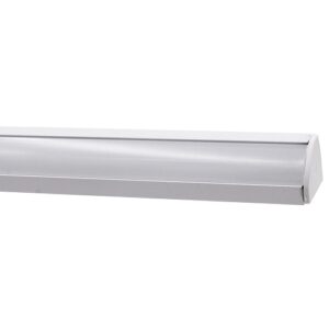 Profil Bandă LED 18x18, Aluminiu alb, cu dispersor mat, de colț, aparent (2ml)