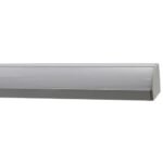 Profil Bandă LED 18x18, Aluminiu argintiu, cu dispersor mat, de colț, aparent (2ml)