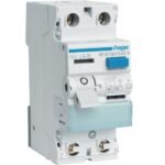 Întrerupător Diferențial RCCB 2P (1P+N) 40A 30mA tip A 6kA, Hager | CDS240D