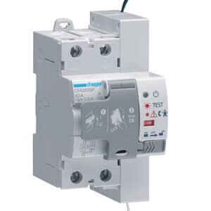 Hager RCCB- Întrerupător Diferențial 2P (1P+N), 63A, 300mA,  6kA, tip A, reanclanșare, 3M