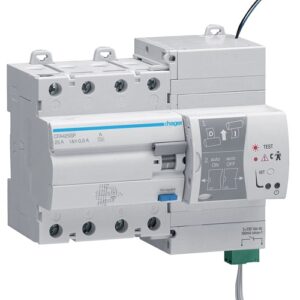 Hager RCCB- Întrerupător Diferențial 4P (3P+N), 25A, 300mA,  6kA, tip A, reanclanșare, 7M