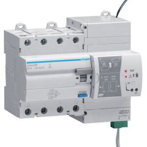 Hager RCCB- Întrerupător Diferențial 4P (3P+N), 40A, 300mA,  6kA, tip A, reanclanșare, 7M