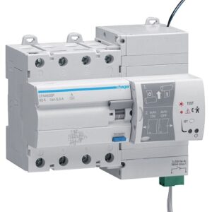 Hager RCCB- Întrerupător Diferențial 4P (3P+N), 63A, 300mA,  6kA, tip A, reanclanșare, 7M