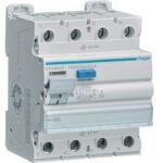 Hager RCCB- Întrerupător Diferențial 4P (3P+N), 100A, 300mA,  6kA, tip A, 4M, Bi-Connect