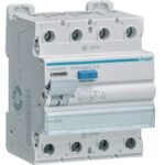 Hager RCCB- Întrerupător Diferențial 4P (3P+N), 125A, 500mA, 10kA, tip A, 4M, Bi-Connect