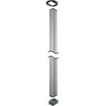 Hager DA- Coloană racordare tavan, 3,4m, dublă, fixare cu clemă, aluminiu anodizat