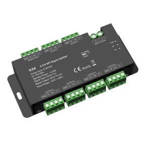 Splitter Amplificator Semnal SPI Pixel SA6 1 Intrare 6 Ieșiri 5-24VDC IP20, Eurolamp Pro | 145-7143