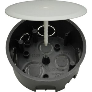 Doză ramificație rotundă încastrată Ø112x52mm cu capac IP20 | SEZ 6400-41