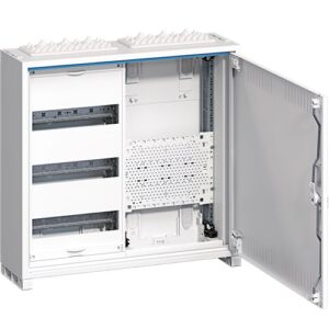 Tablou hibrid metalic multimedia 36 module aparent 500x550x165mm IP31, Hager Univers | FWB32K1