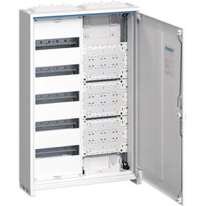 Tablou hibrid metalic multimedia 60 module aparent 800x550x165mm IP31, Hager Univers | FWB52K1