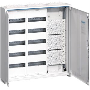 Tablou hibrid metalic multimedia 120 module aparent 800x800x165mm IP31, Hager Univers | FWB53K1