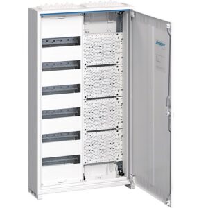 Tablou hibrid metalic multimedia 72 module aparent 950x550x165mm IP31, Hager Univers | FWB62K1