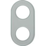 Ramă 2 posturi sticlă transparentă, Berker Glas | WTD7200GT