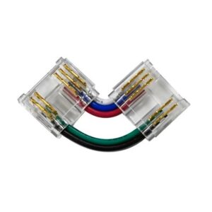Conector tip L îmbinare bandă LED COB RGBW 12mm IP44 Eurolamp | 145-72953