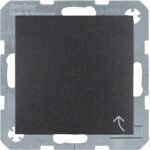 Mecanism Priză Schuko 16A cu capac rabatabil și protecție copii antracit mat IP44, Berker S.1 B.3 și B.7 | 47241606