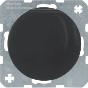 Mecanism Priză Schuko 16A cu capac rabatabil și protecție copii negru lucios IP20, Berker R.1 R.3 și R.8 | 47512045