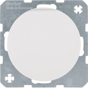 Mecanism Priză Schuko 16A cu capac rabatabil și protecție copii alb polar lucios IP20, Berker R.1 R.3 și R.8 | 47512089