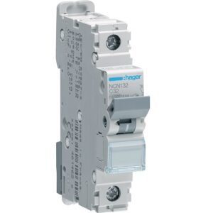 Disjunctor automat MCB 1P 32A 10kA curbă C 1M, Hager | NCN132