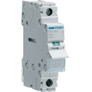 Întrerupător modular Separator 1P 63A 230V AC 1 modul, Hager | SBN163