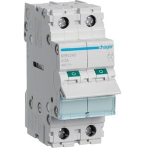 Întrerupător modular Separator 2P 40A 400V AC 1 modul, Hager | SBN240
