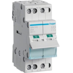 Întrerupător modular Separator 3P 16A 400V AC 2 module, Hager | SBN316