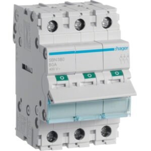 Întrerupător modular Separator 3P 80A 400V AC 3 module, Hager | SBN380