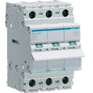 Întrerupător modular Separator 3P 125A 400V AC 3 module, Hager | SBN399