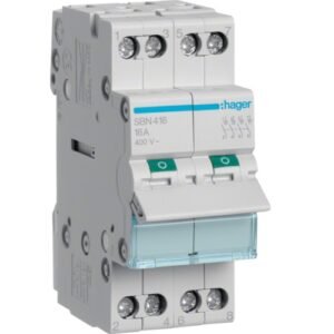 Întrerupător modular Separator 4P 16A 400V AC 2 module, Hager | SBN416