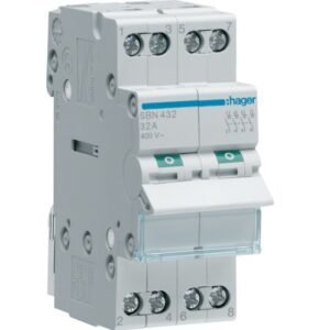 Întrerupător modular Separator 4P 32A 400V AC 2 module, Hager | SBN432