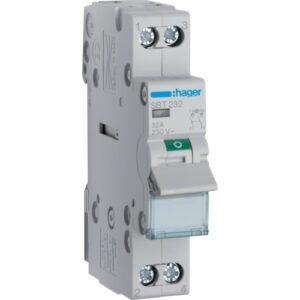 Întrerupător modular Separator 2P 32A 230V AC indicator LED 1 modul, Hager | SBT232