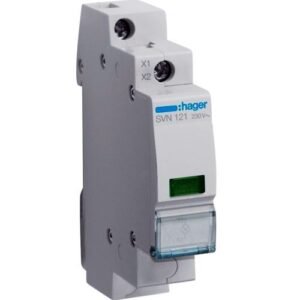 Lampă semnalizare LED verde 230V AC 1M, Hager | SVN121