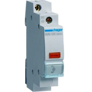 Lampă semnalizare LED portocaliu 230V AC 1M, Hager | SVN123