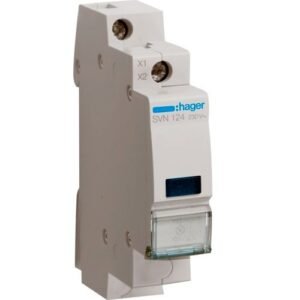 Lampă semnalizare LED albastru 230V AC 1M, Hager | SVN124