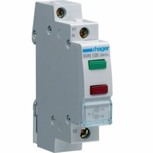 Lampă semnalizare LED dublă verde/roșu 230V AC 1M, Hager | SVN126