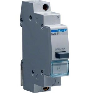 Buton revenire 16A 1NO 230V AC 1M, Hager | SVN311