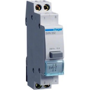 Buton reținere 16A 1NO+1NC 230V AC 1M, Hager | SVN352