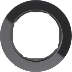 Ramă 1 aparat sticlă negru, Berker R.Classic | WLD9100GB