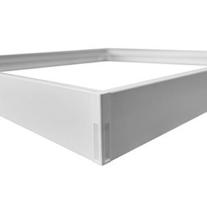 Ramă montaj aparent pentru Panou LED încastrat 120x30cm Aluminiu alb, Eurolamp | 145-56391