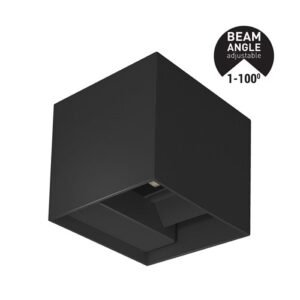Corp Iluminat Aparent LED 10W Cub Up-Down Aluminiu negru 3CCT unghi reglabil IP65, Eurolamp | 145-20250