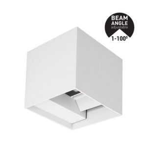 Corp Iluminat Aparent LED 10W Cub Up-Down Aluminiu alb 3CCT unghi reglabil IP65, Eurolamp | 145-20251