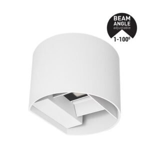 Corp Iluminat Aparent LED 10W Rotund Up-Down Aluminiu alb 3CCT unghi reglabil IP65, Eurolamp | 145-20253