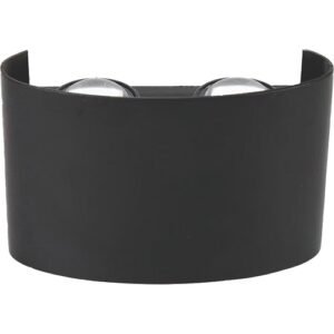 Corp Iluminat Aparent LED 4W Oval Up-Down Aluminiu negru IP54, Eurolamp | 145-20254